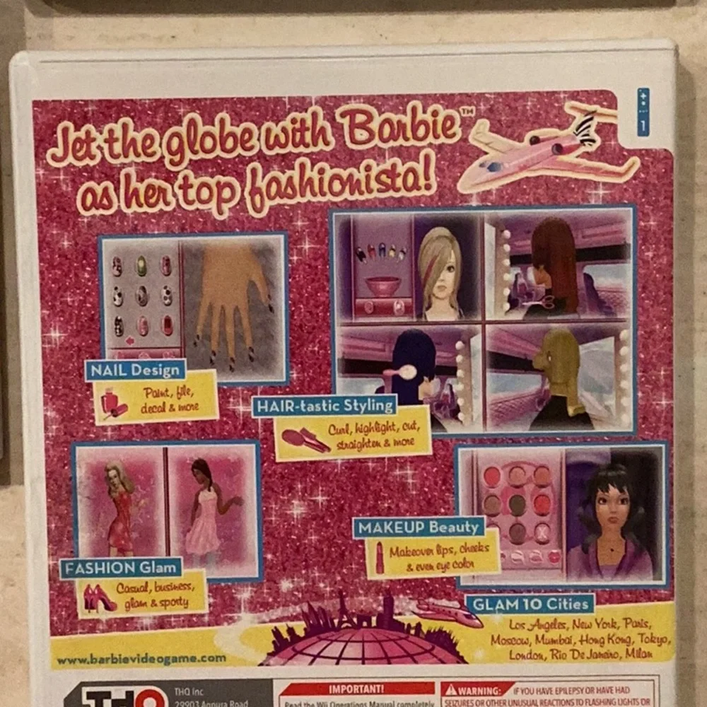 Barbie Groom & Glam Wii Game Island Princess & Jet Set & Style Lot Of 3 Nintendo
